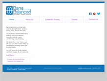Tablet Screenshot of barrebalanced.com